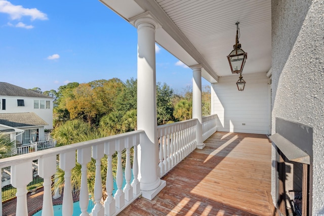 view of balcony