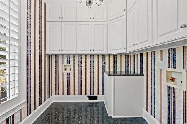 101 Greenwich Dr, Georgetown, SC 29440 - laundry view of wallpapered walls and baseboards