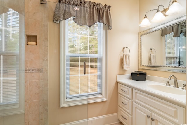 bathroom with vanity