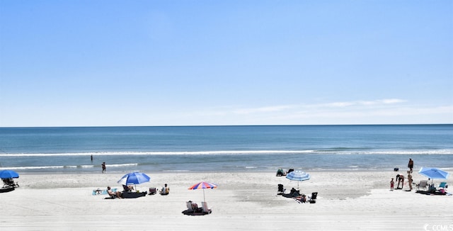 water view featuring a beach view