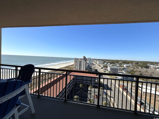 603 S Ocean Blvd Unit 1115, North Myrtle Beach, SC 29582 - balcony featuring a water view