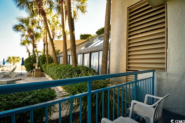 view of balcony