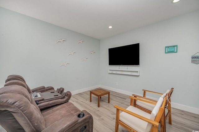 503 30th Ave N, Myrtle Beach, SC 29577 - living area with recessed lighting, light wood-style flooring, and baseboards
