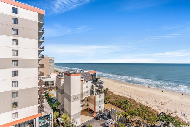 water view with a beach view