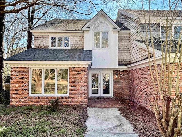 view of front of home with french doors