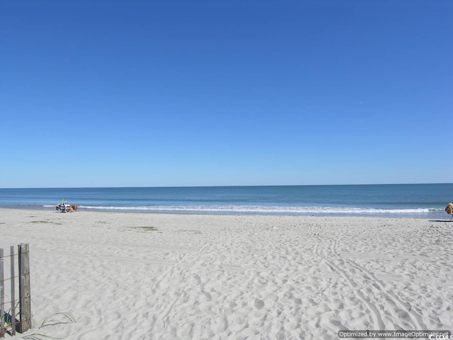 water view featuring a view of the beach