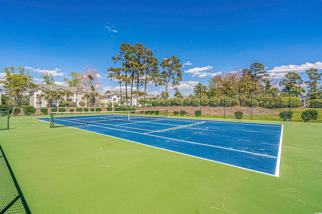 view of tennis court