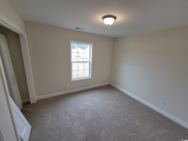 view of carpeted empty room