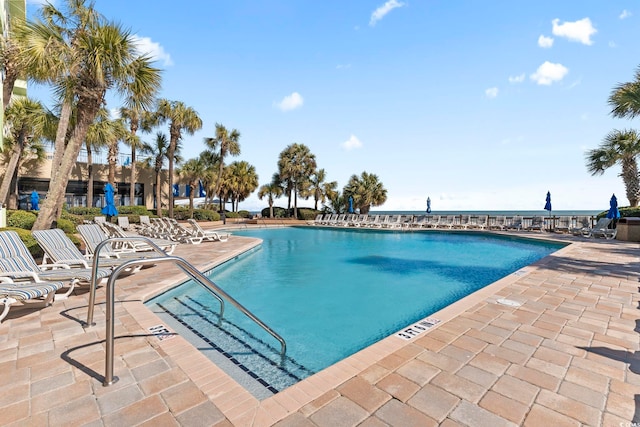 view of pool with a patio