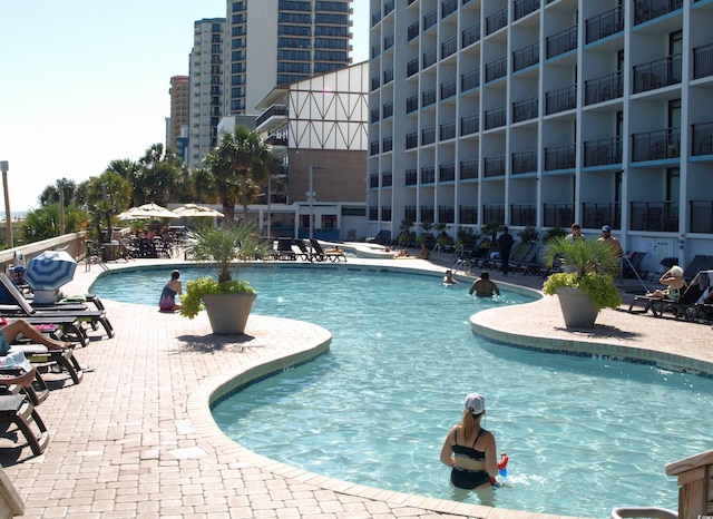 view of pool