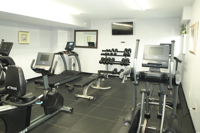 view of exercise room