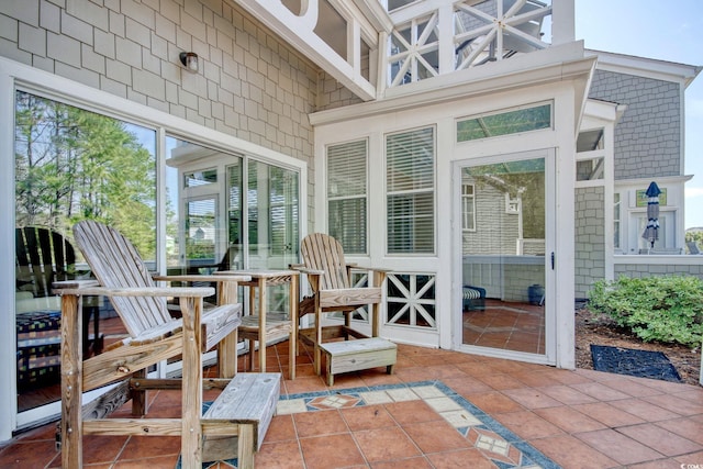 view of sunroom / solarium