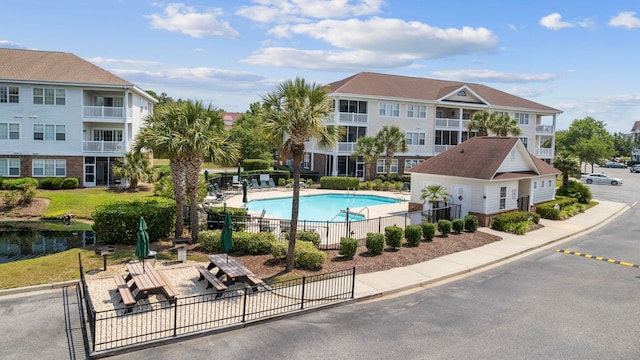 view of pool