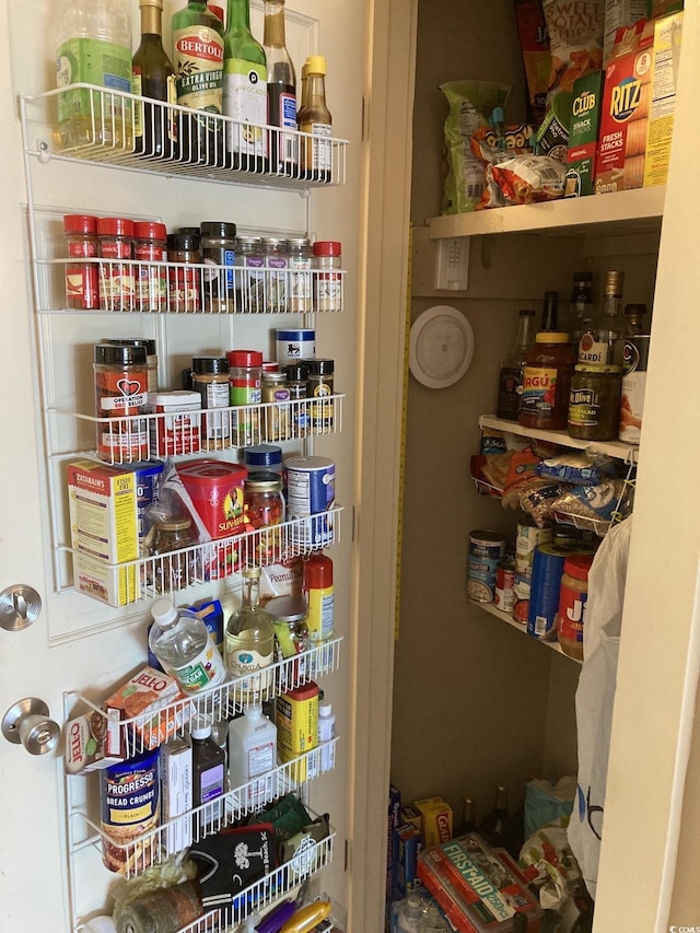 view of pantry