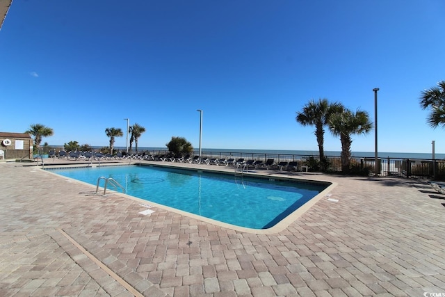 view of pool with a patio area