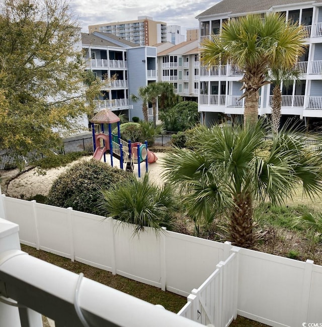 surrounding community featuring a playground