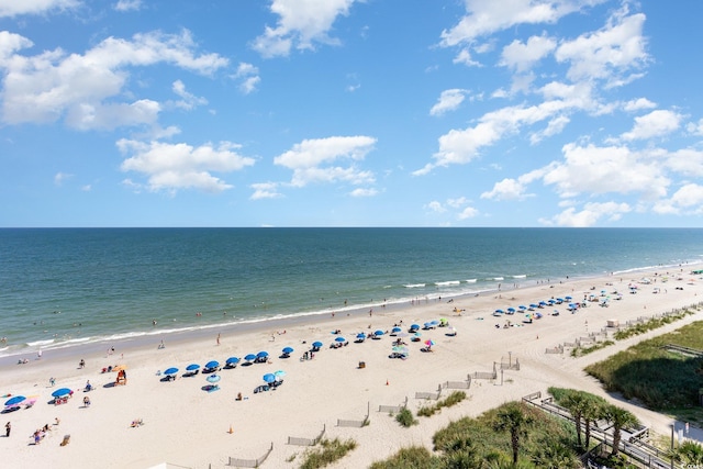 water view featuring a view of the beach