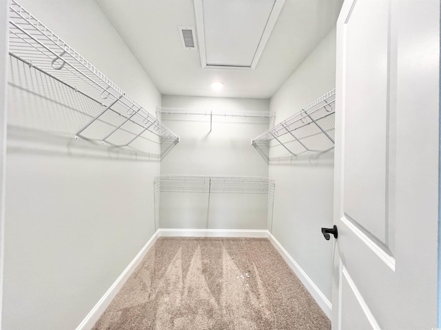 1424 Nathan Dr, Loris, SC 29569 - walk in closet featuring carpet floors and visible vents