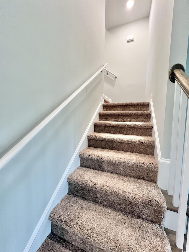 1424 Nathan Dr, Loris, SC 29569 - staircase with baseboards