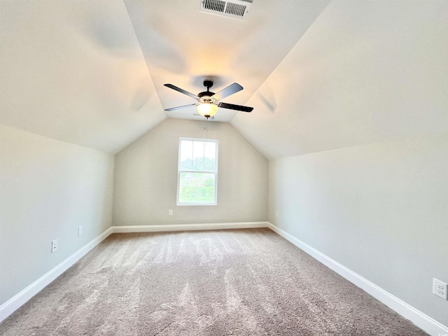 1424 Nathan Dr, Loris, SC 29569 - additional living space with baseboards, carpet, a ceiling fan, and visible vents