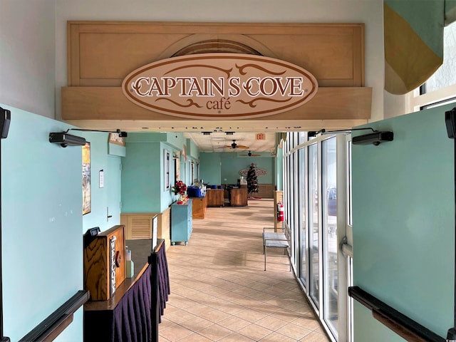 hallway featuring plenty of natural light