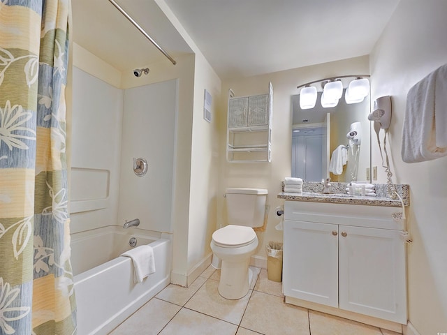 9820 Queensway Blvd Unit 501, Myrtle Beach, SC 29572 - full bath with tile patterned floors, shower / tub combo with curtain, and vanity
