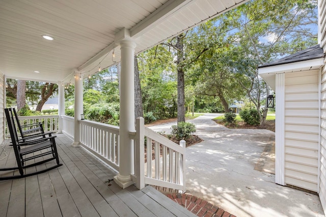 view of deck