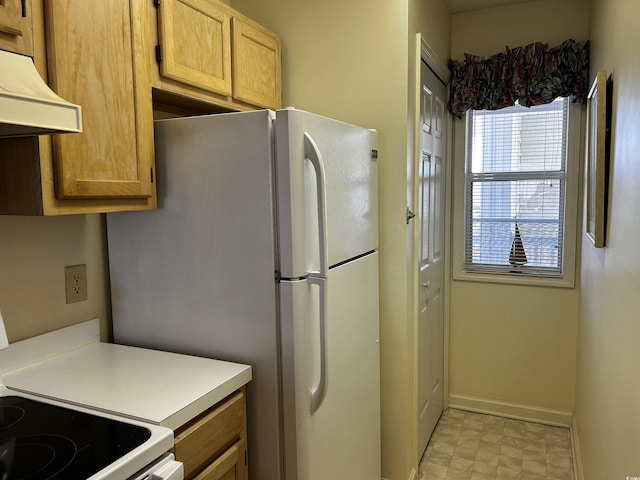 kitchen with white appliances