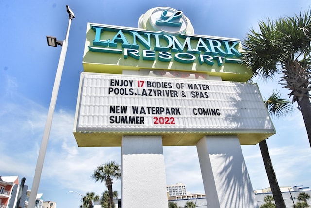 view of community / neighborhood sign