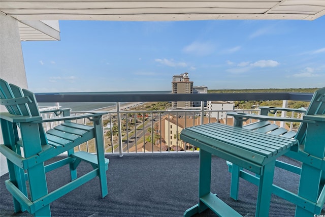 view of balcony