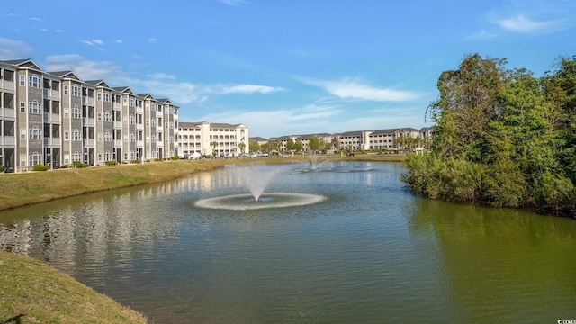 view of water feature