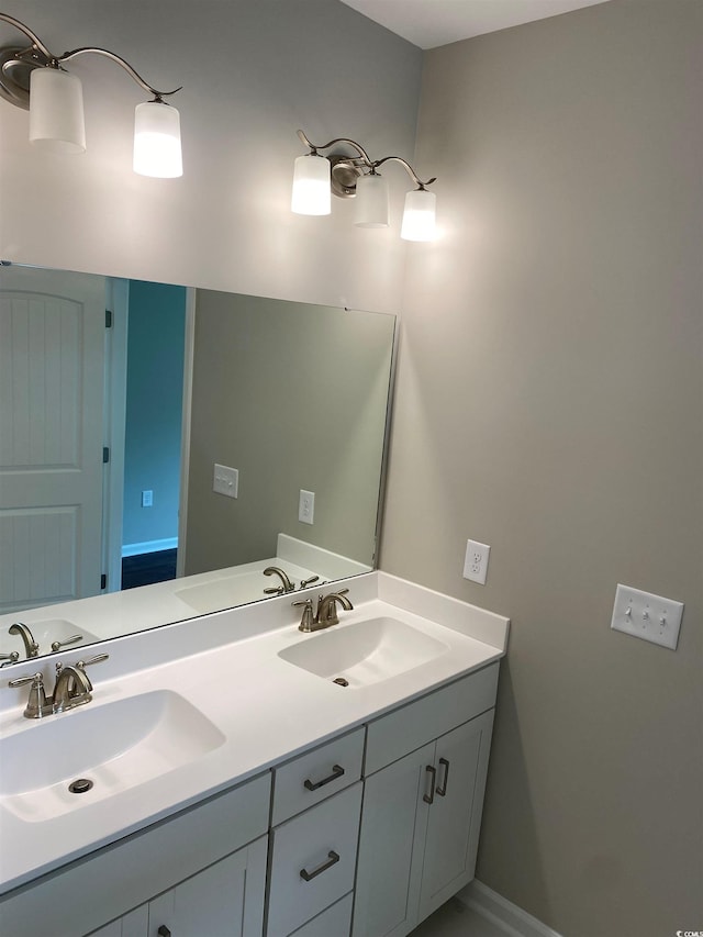 bathroom featuring vanity