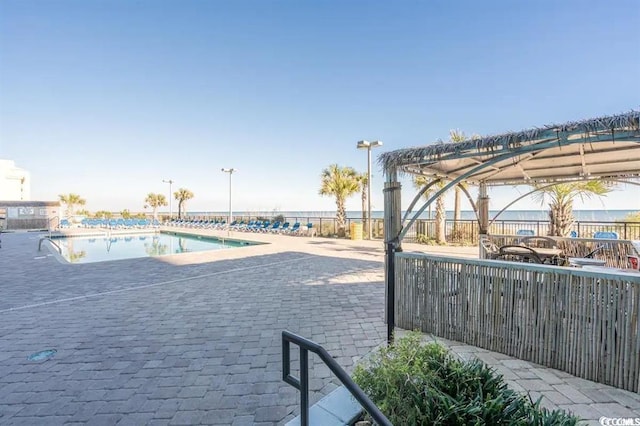 view of pool with a patio area