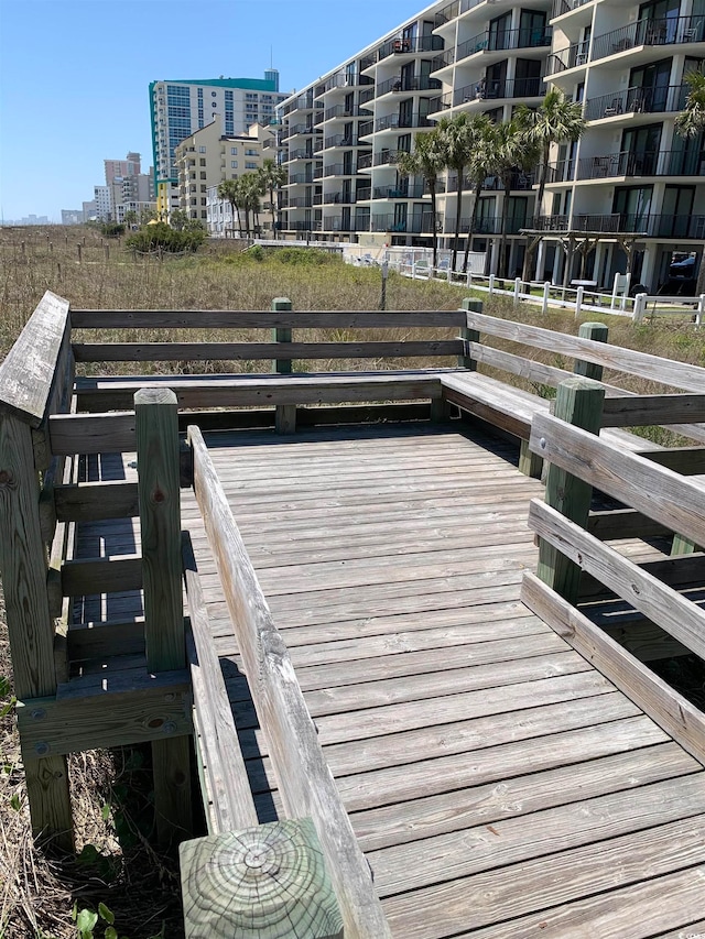 view of dock