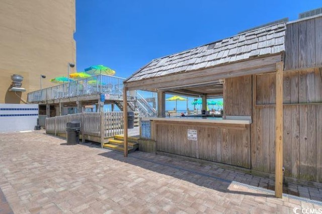 view of patio / terrace featuring a deck