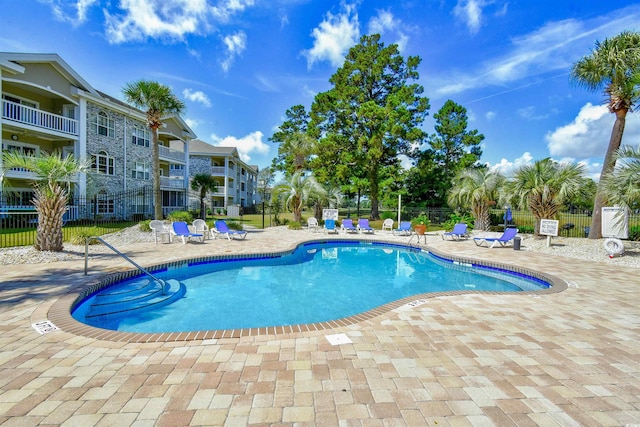 view of pool