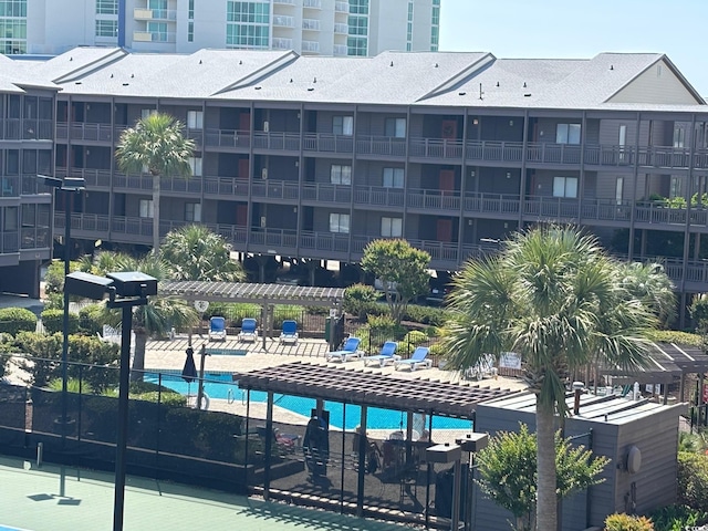 212 2nd Ave N Unit 362, North Myrtle Beach, SC 29582 - view of swimming pool featuring a pergola