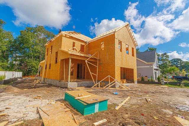 view of rear view of property