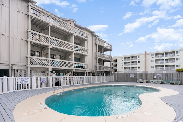 view of pool