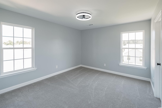 view of carpeted empty room