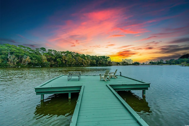 9400 Lake Dr, Myrtle Beach, SC 29572 - view of dock with a water view