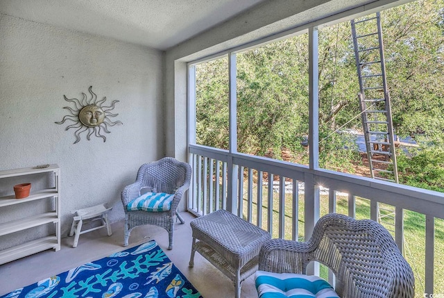 view of sunroom