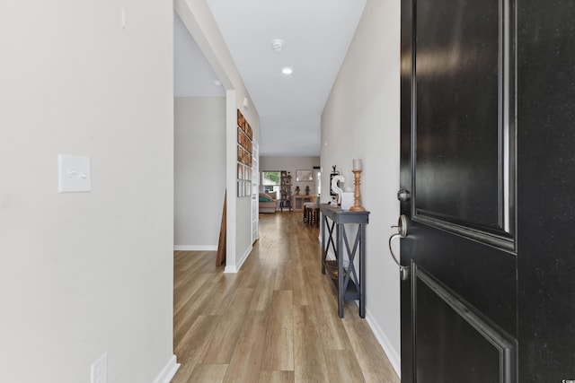 foyer featuring light hardwood / wood-style floors