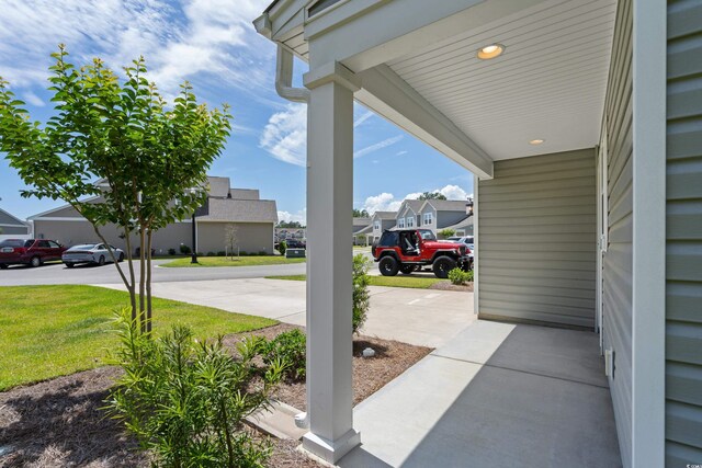 view of patio / terrace featuring covered porch