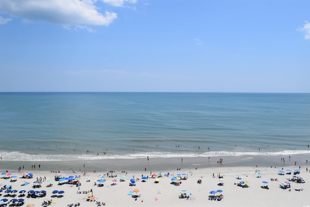 water view with a view of the beach