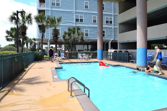 view of pool with a patio