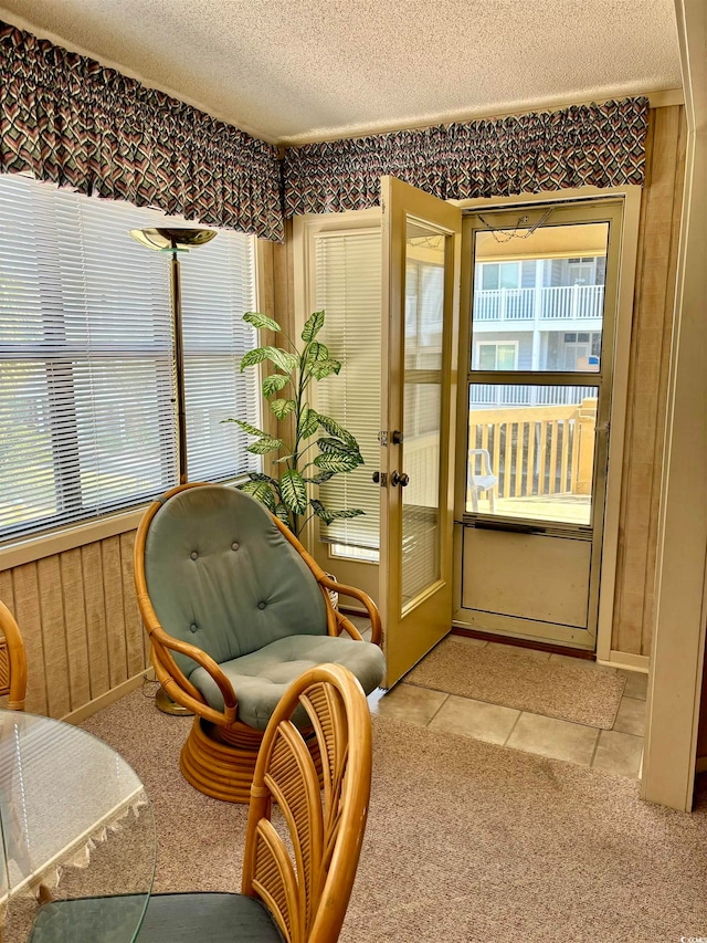 sunroom / solarium with french doors