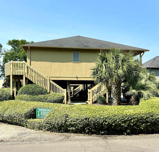 exterior space with a deck