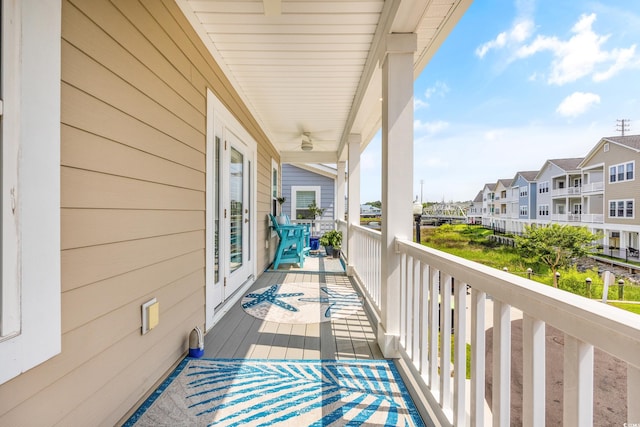 view of balcony