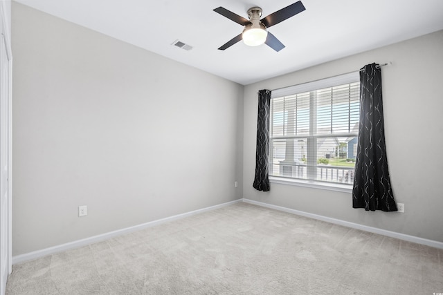 view of carpeted empty room